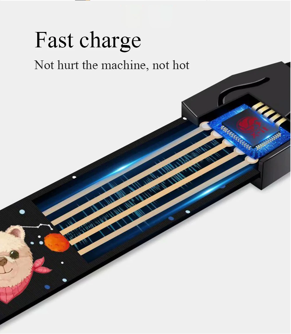 Ascromy Mobile Phone Lanyard Neck Wrist Strap USB Cable For iPhone X 7 8 Plus 6 6S 5 Type C Micro USB Cellphone Cartoon Lanyards Accessories (5)