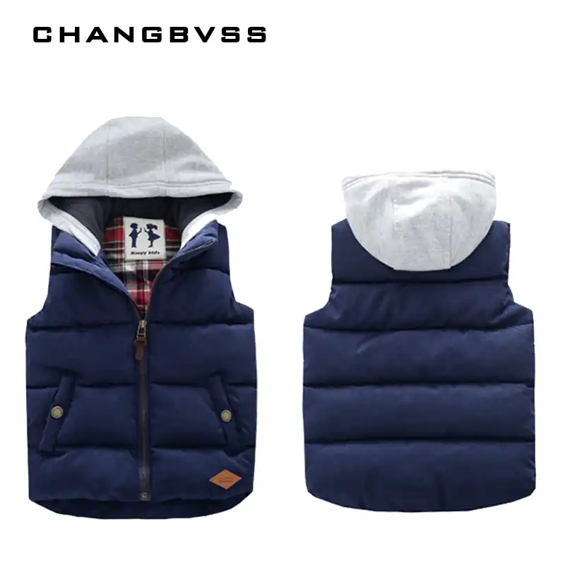 Kids Girls Boys Sleeveless Coats Padded Vest Soft Jacket Warm Clothes Waistcoat