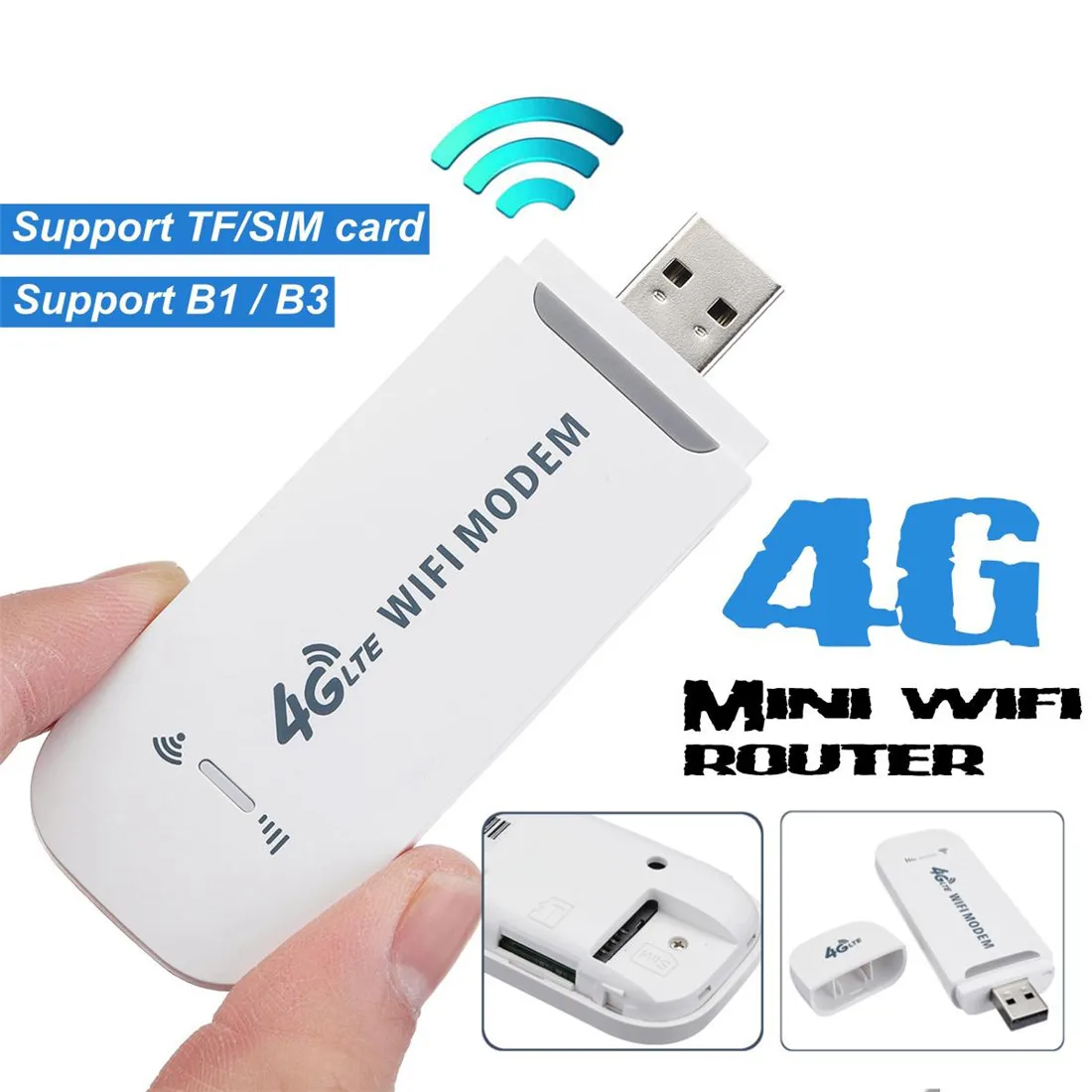  TianJie 4G WiFi Router 100Mbps USB Modem Wireless Broadband Mobile Hotspot LTE 3G/4G Unlock Dongle 