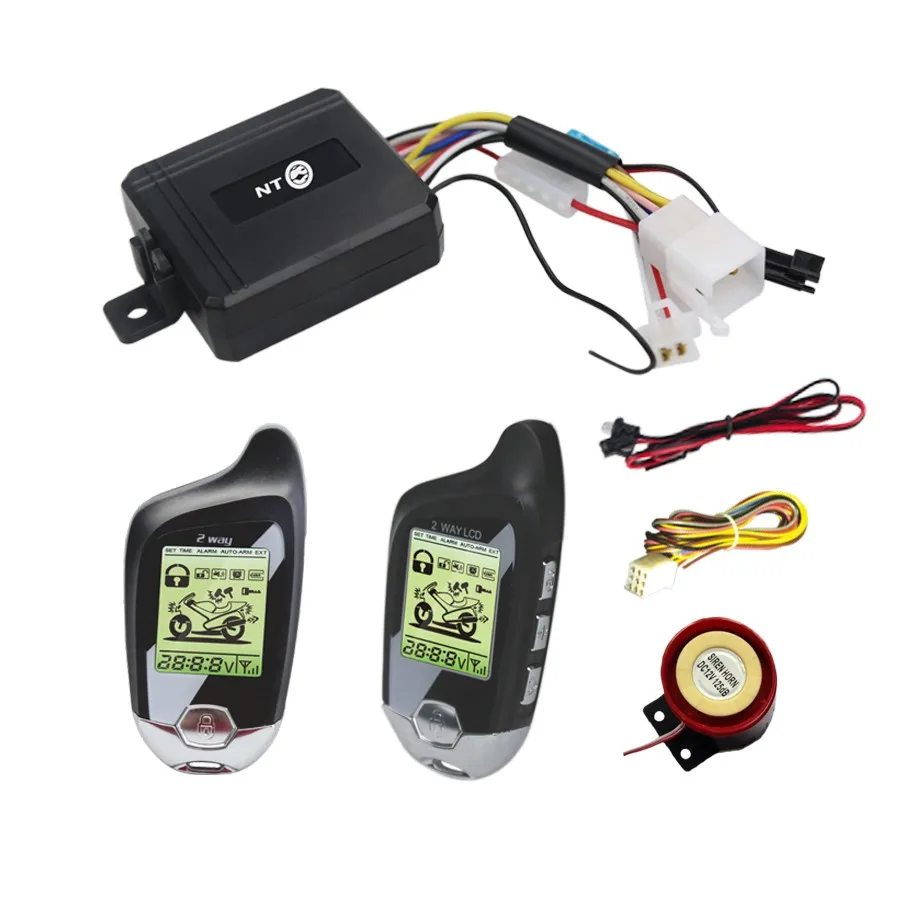 

Remote Engine Start Motorcycle alarm system lcd remote controllers NTO LM300