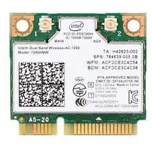 Беспроводной адаптер для Intel Dual Band 7260 7260HMW AC MINI PCI-E 2,4G/5G bluetooth 4,0 для samsung/Dell/sony/ACER/ASUS