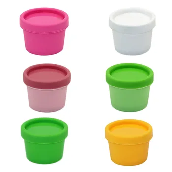 

2 Pcs/lot Travel Face Cream/Lotion/Cosmetic Container Refillable Bottles Plastic Empty Makeup Jar Pot 9 Colors 50g