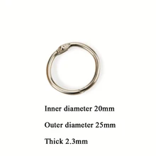 5/10/20 шт. DIY 20 мм Внутренний Металл Листовой книги связующее Пряжка брелок скрап-альбом для рисования ремесло фото Разделение канцелярских товаров