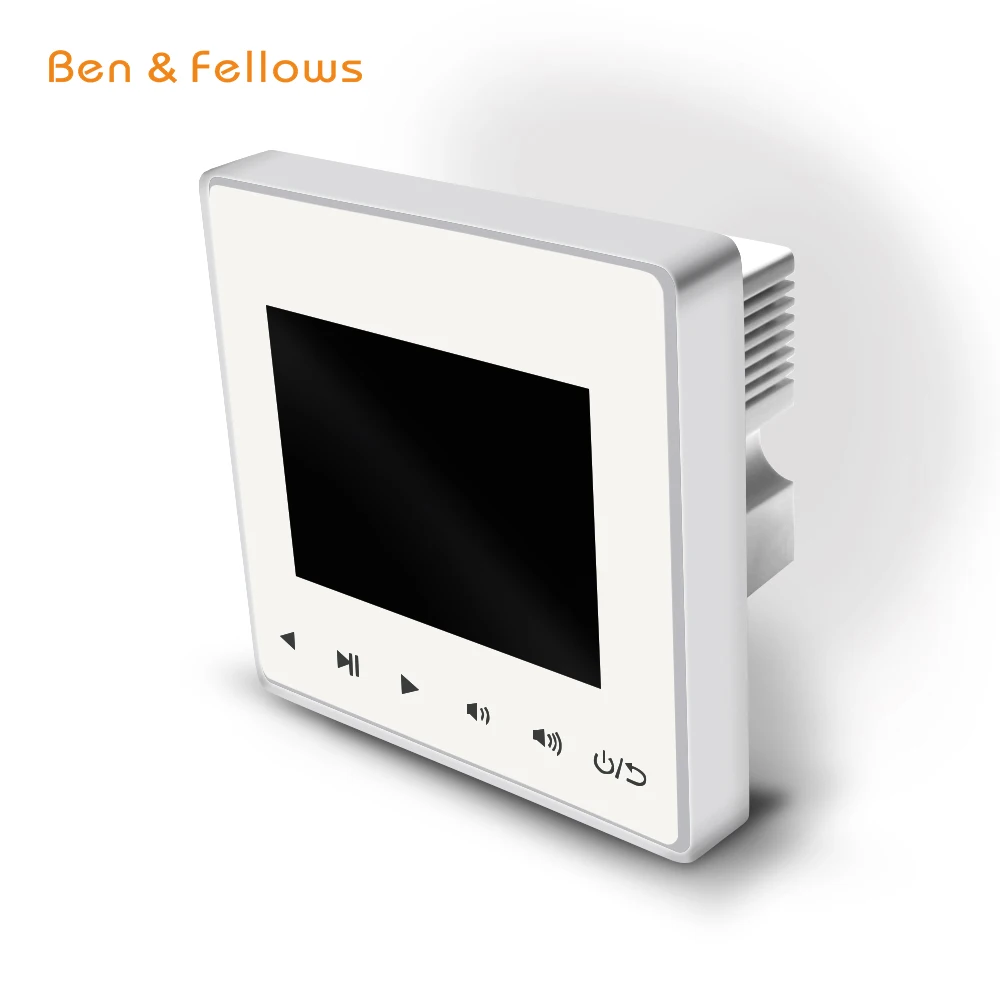 

115101 2019 Trending New Wall Mount Digital Audio Amplifier with Wireless Remote Control/LCD Screen, Supports USB/SD/AUX/BT/FM