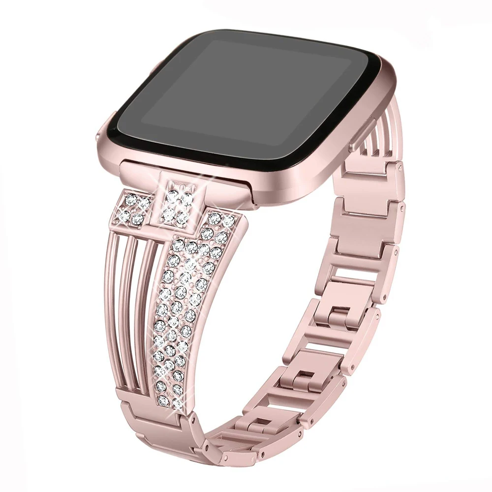 

Fitness Eqyipment Stainless Steel Replacement Watch Bracelet Band Strap Wristband For Versa Smartwatch Stride Meter