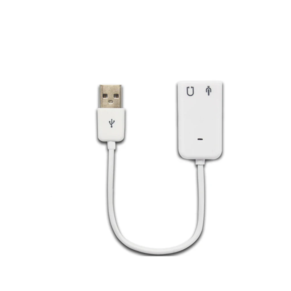 

USB 3.5mm Jack Earphone Microphone External USB Sound Card Audio Adapter Sound Card USB Audio Adapter For Laptop PC 7.1 Channel
