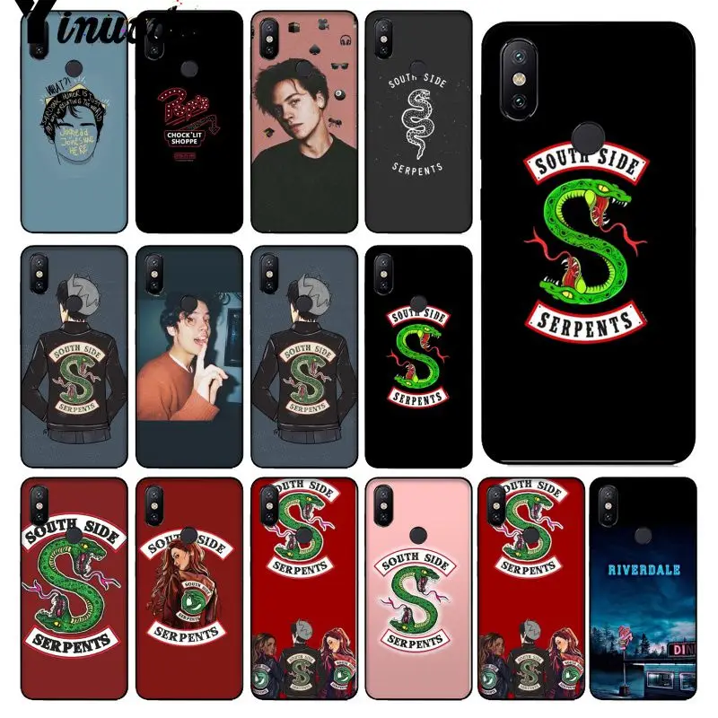 

Yinuoda Riverdale South Side Serpents Silicone Phone Case Cover for Apple iPhone 8 7 6 6S Plus X XS MAX 5 5S SE XR Cellphones
