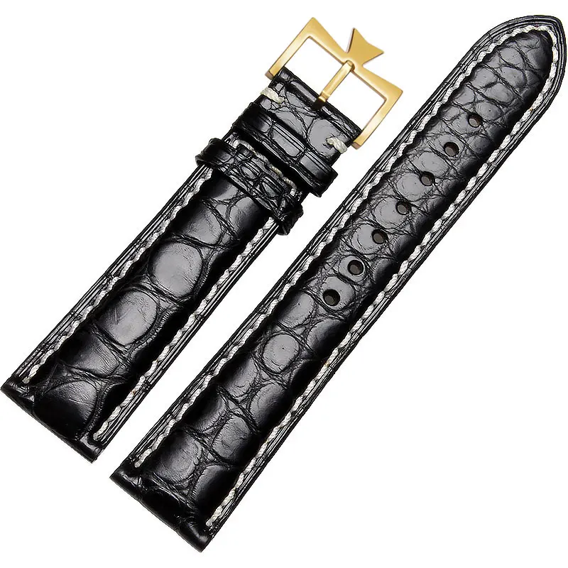 Часы ремешок для Blancpain Vacheron Constantin Piaget часы, телячьей кожи ремешок для часов Крокодил линии Straps18 20 22 мм - Цвет ремешка: 8