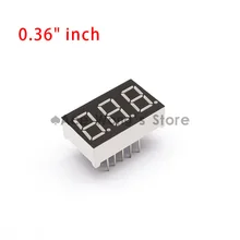 10 шт./лот) 0,3" дюймов 3 цифры 7 сегментный сегмент Красный светодиодный цифровой дисплей, общий анод