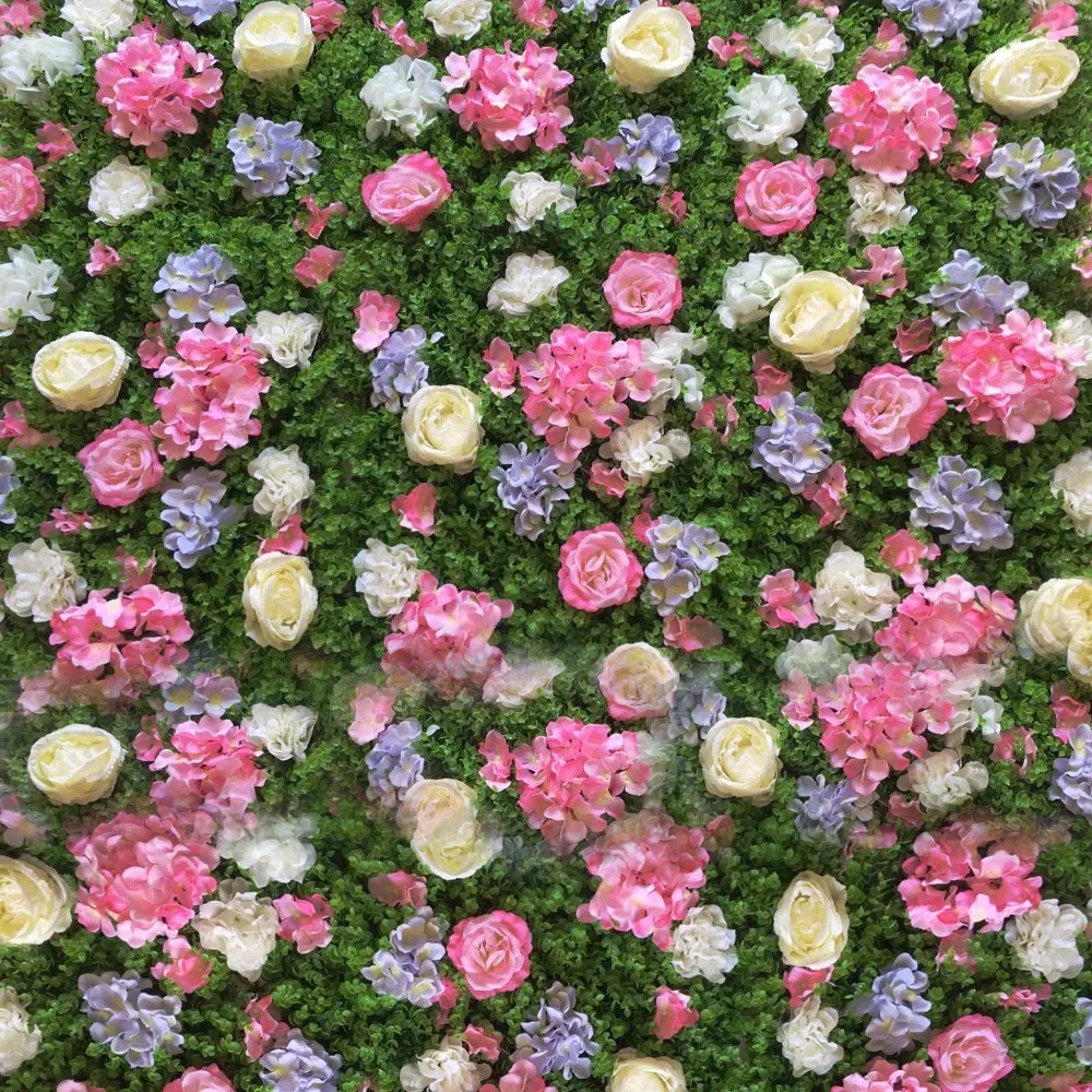2018 New Arrival grass green baby pink rose with Hydrangea ...
