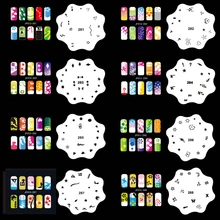 OPHIR 20 шт(200 дизайнов) Аэрограф арт трафарет для ногтей набор шаблон для аэрографии Лист Трафарет для Аэрограф для дизайна ногтей Краска_ JFH15