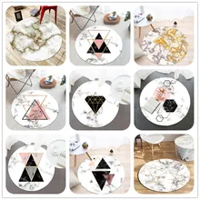 Современный простой напольный татами коврик мраморная полоса Серия круглый уголок ковер/ковры для гостиной спальни прикроватный коврик для гостиной