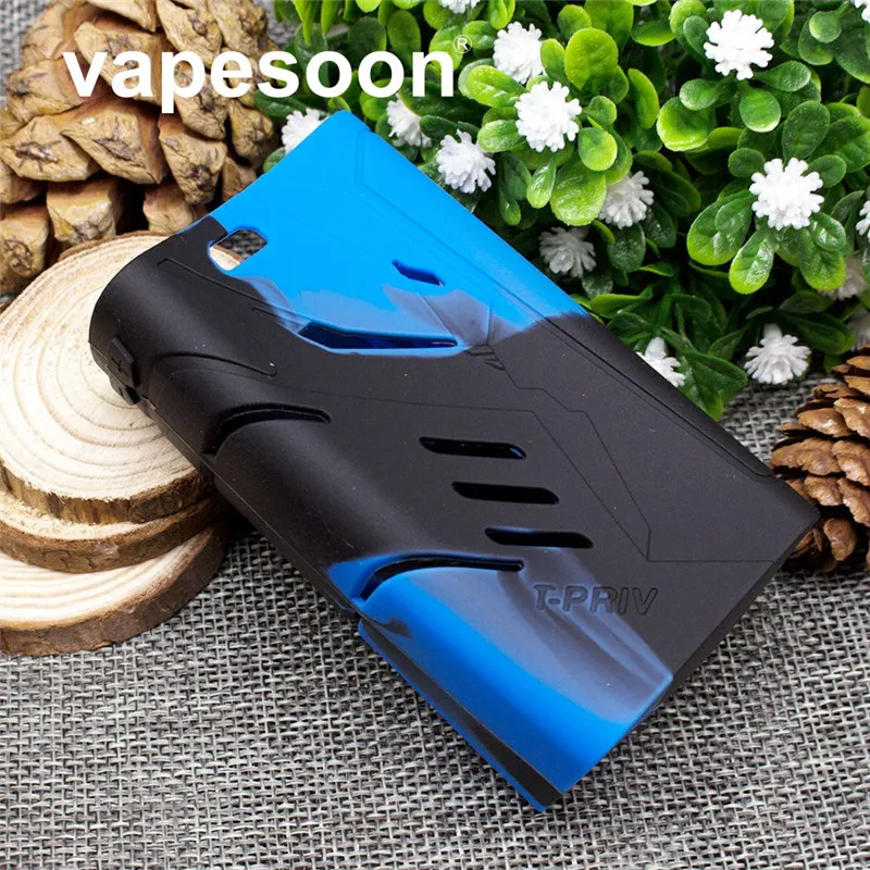 

vapesoon Colorful Silicone Case Sleeve Protective Cover Skin for SMOK T Priv Kit T-PRIV 220W TC Box Mod
