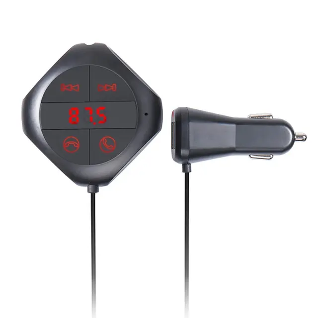 FORNORM Bluetooth MP3 Player Magnetic Handsfree Player USB Car Kit LCD FM Transmitter