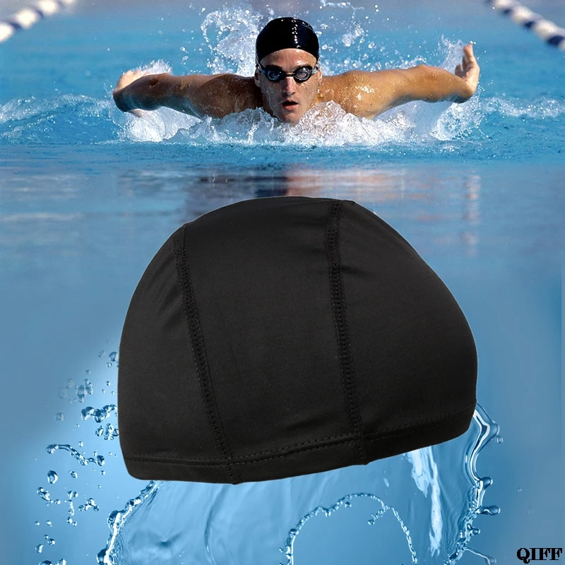 Мужская и женская Прочная гибкая Спортивная полиэфирная шапочка для плавания, шапка для плавания унисекс MAR28
