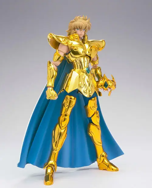 leo aioria modelo saint seiya metal armadura pano mito ouro figura de ação