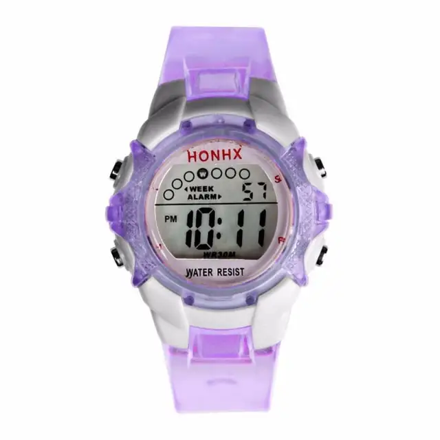 2018 New Fashion Waterproof Children Girls Digital LED Quartz Alarm Date Compact 2018 New Fashion Waterproof Children Girls Digital LED Quartz Alarm Date Compact