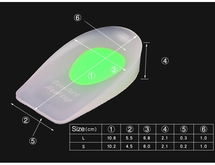 Супер Мягкий медицинский Силиконовый гель пятки Подушка пяточная шпора пятки Шпоры ACHILLES Амортизация пятки стелька подклад