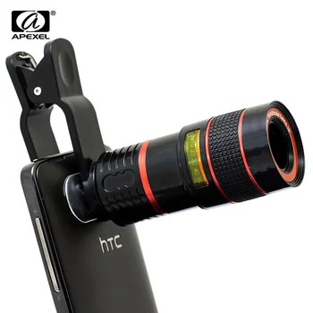 

Apexel 8x Zoom Mobile Phone Telescope Lens for iPhone 7 8 6 Plus Cell Phone Universal Camera Lenses for Samsung s9 xiaomi redmi