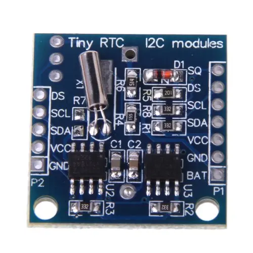 I2C DS1307 модуль часов в реальном времени для Arduino маленький для передачи данных в рельном времени
