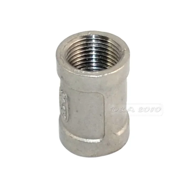 3/8 &quotFemale x 3/8&quot Female Couple нержавеющая сталь SS 304 резьбовые фитинги для труб|threaded pipe