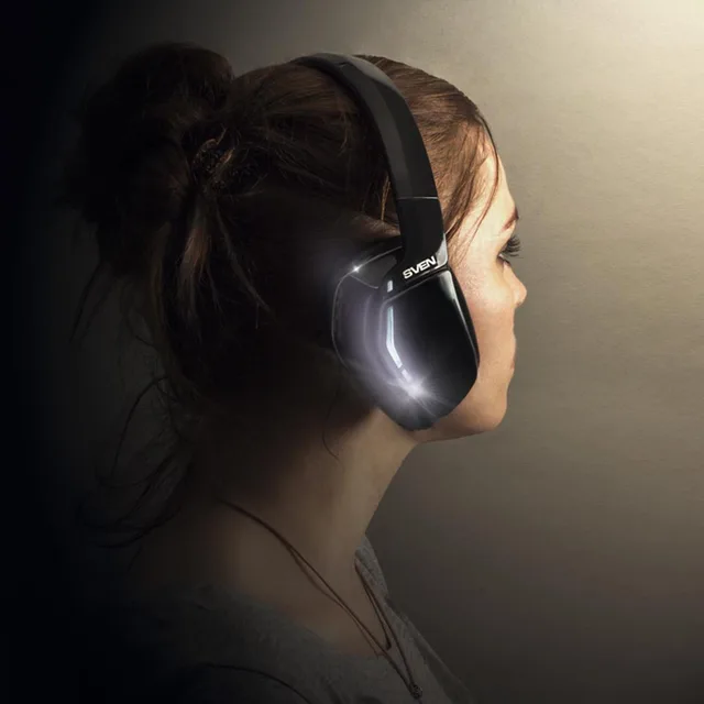 Беспроводные наушники с микрофоном SVEN AP-B550MV, черный (Bluetooth)