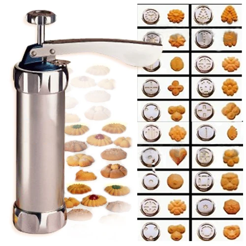 24pcs Cookie Press Set Biscuit Maker stainless Steel Cookie Cake Maker