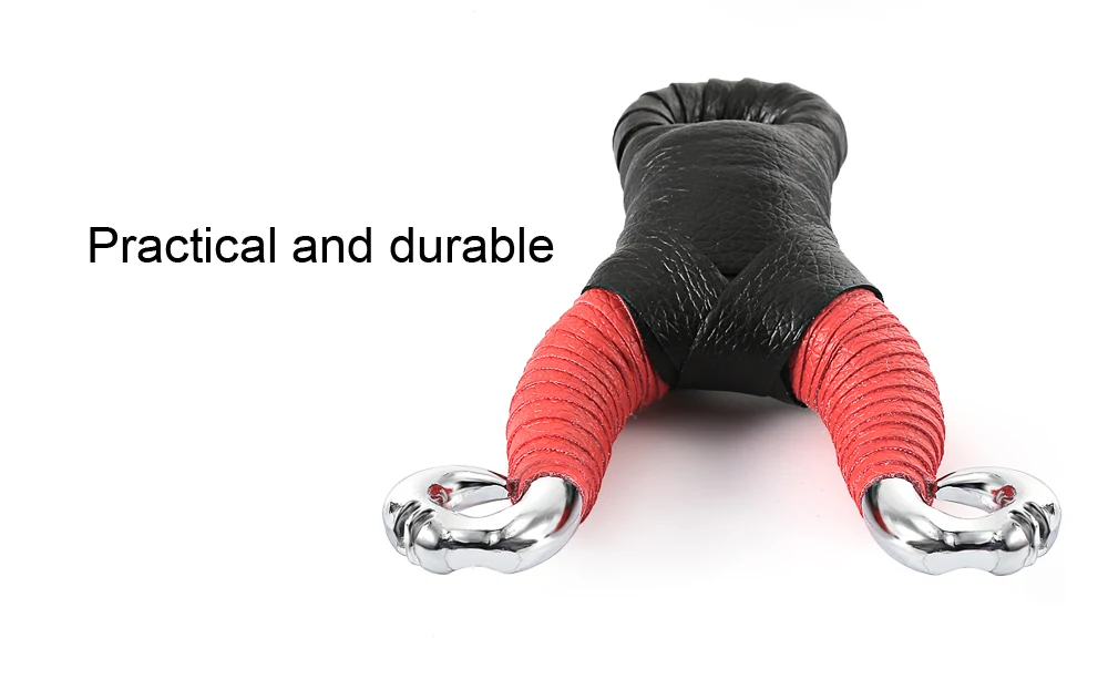 Leather Stainless Steel Slingshot Catapult for Outdoor Hunting Camping Travel