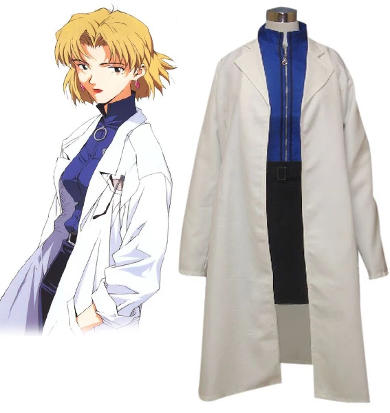 Free Shipping Neon Genesis Evangelion Akagi Ritsuko Anime Cosplay Costume