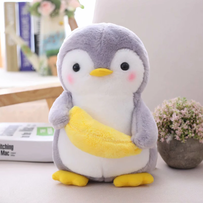 1 шт 25/45 см творческий обниматься фрукты пингвин плюшевые милые мягкие игрушки программное обеспечение пара Пингвин плюшевая Детская кукла игрушка для декора дома