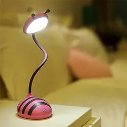 В форме пчелы ночник светодиодный свет USB творческий Smart Touch настольная лампа с аккумулятором защита глаз настольная лампа светодиодный