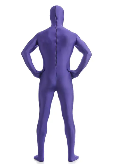 New Adult Full Body Zentai Suit Costume For Halloween Men Second