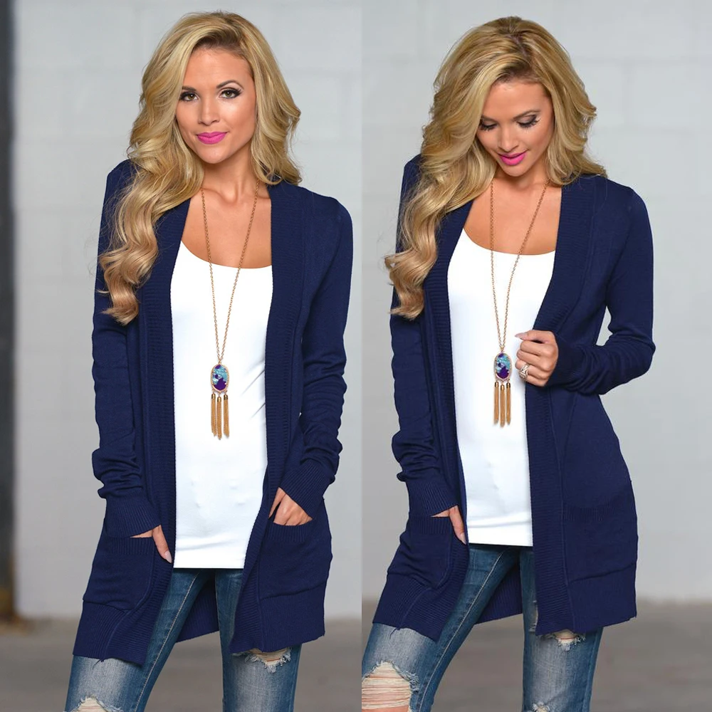 AVODOVAMA M Women Casual Sweater Female Solid Knitted Cardigans Sweaters Ladies Long Sleeve Tops Autumn Winter |