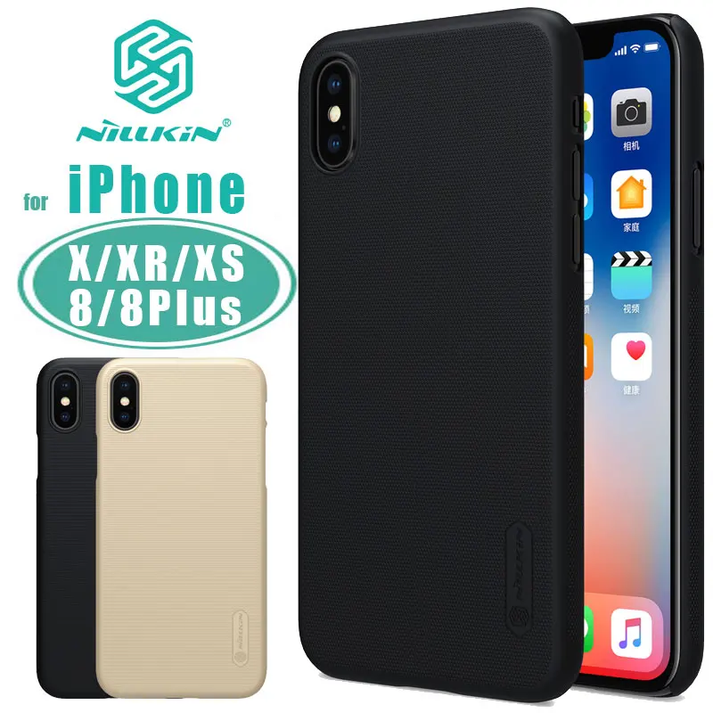 Для iPhone 11 11 Pro Max X XR XS Max чехол Nillkin матовый защитный чехол для телефона жесткая задняя крышка ПК для iPhone 11 Pro Max 8 Plus чехол