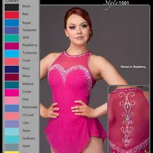 Пользовательские фигурное катание платья для девочек модная одежда для девочек, бренд, для соревнований по фигурному катанию на коньках платье DR3343