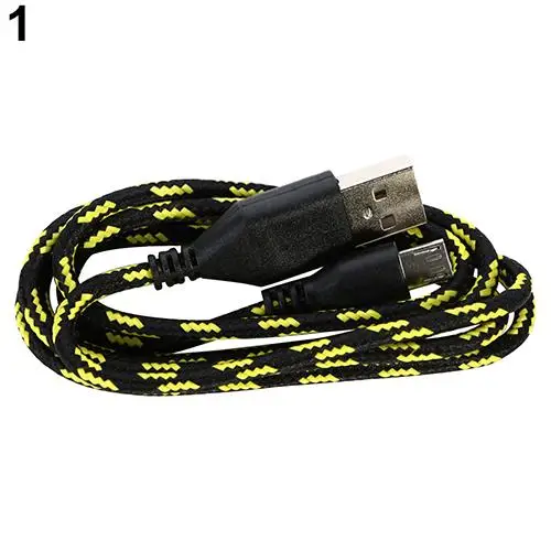

3ft Braided Nylon Micro USB Charging Cord Data Sync Cable for Samsung S3 S4 SHOOT