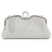 Золотые роскошные бриллианты сумки женские цепи плечевые муфты ручные вечерние сумки свадебные сумочки Свадебные Вечерние Сумка металлик