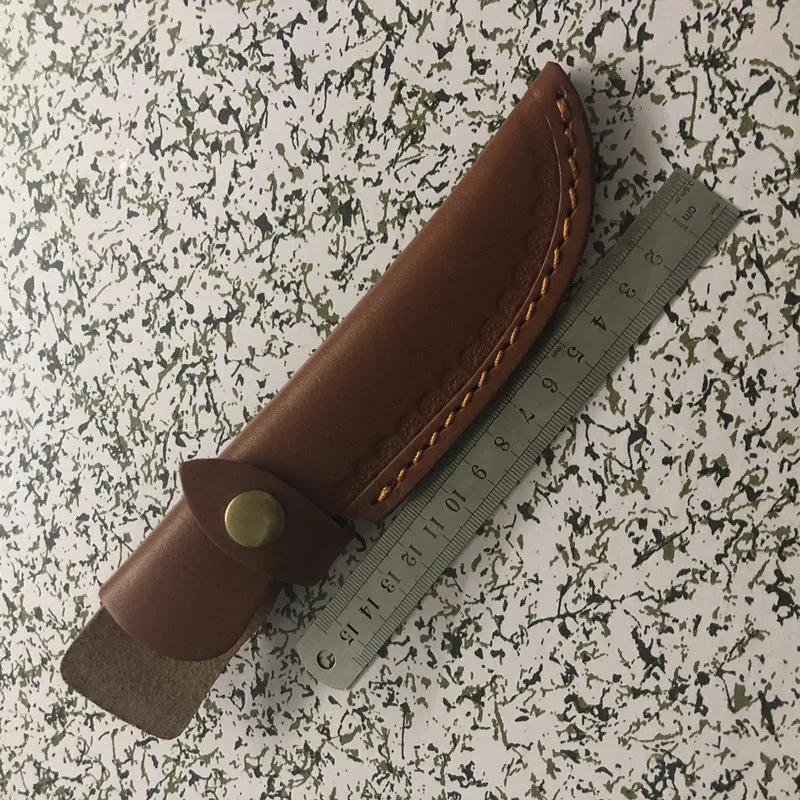 

EDC Fixed Blade Straight Knife Holder Outdoor Tool Belt Loop Hunt Multi Holster Carry Sheath Leather Scabbard with Good Quality
