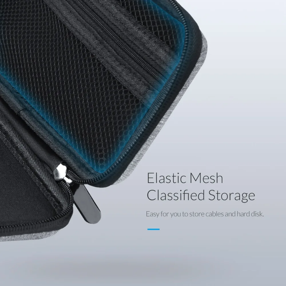 Portable Hard Drive Bag For External HDD Power Bank Storage USB Hard Drive Disk Cable Earphone