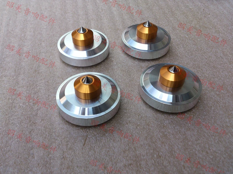 cheap High quality aluminum audio amplifier foot aplifier chaiss Spikes tripod 44*26mm Ottomans Shock pads for amplifier case