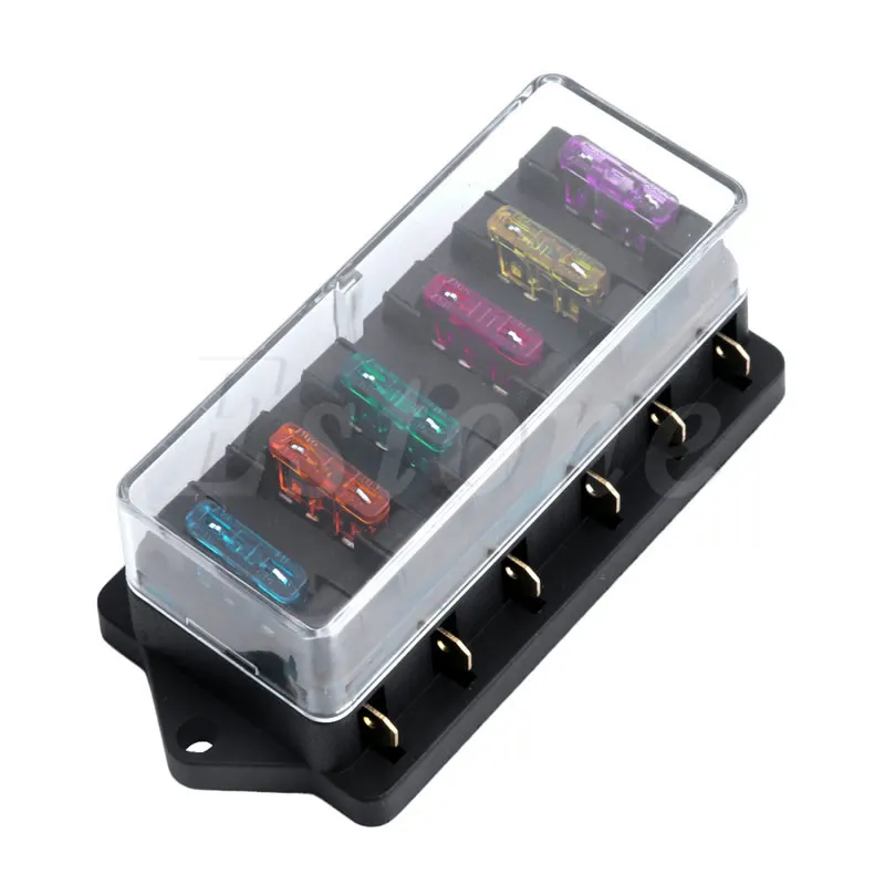 Новый блок предохранителей 12 В/24 В с 6 предохранителями|fuse box|blade fuse boxfuse box holder |