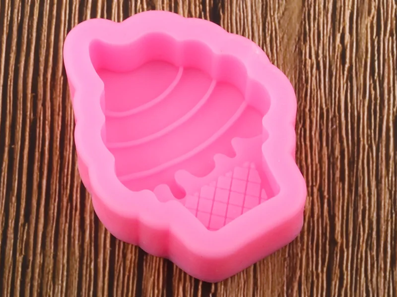 3D конус для мороженого силиконовая форма для мыла формы из полимерной глины DIY Инструменты для украшения свадебного торта кухонная форма для шоколада