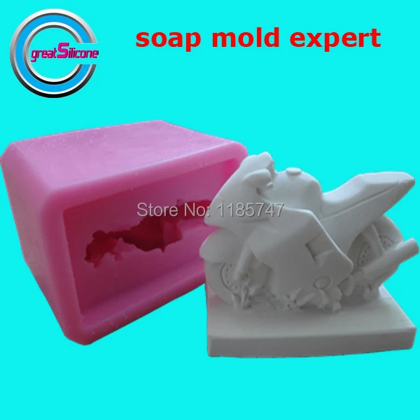 

3D motorcycle 3D silicone mold soap mold candle mold 3D mold 1 pc free shipping