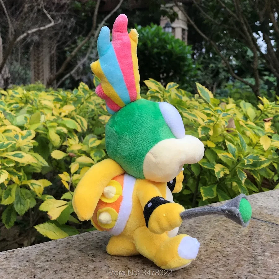 Twins Bowser Koopalings Iggy & Lemmy Koopa Super Mario Bros плюшевые игрушки сын Мягкое Животное кукла