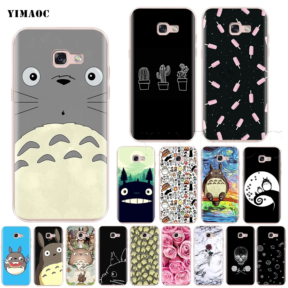 

YIMAOC My Neighbor Totoro Silicone Case for Samsung Galaxy S7 S8 S9 Edge Plus J3 J5 J7 A5 A6 A8 Note 8 9
