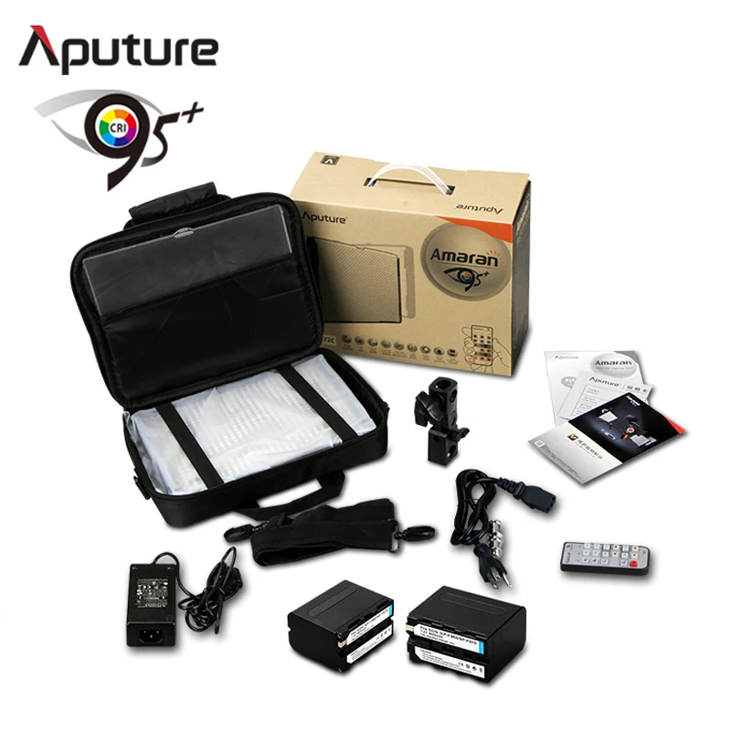 Aputure Amaran HR672C High CRI95+ 2,4G беспроводной 672 3200 K-5500 K светодиодный видео светильник Панель с 2x NP-F970 батареями и сумкой в подарок