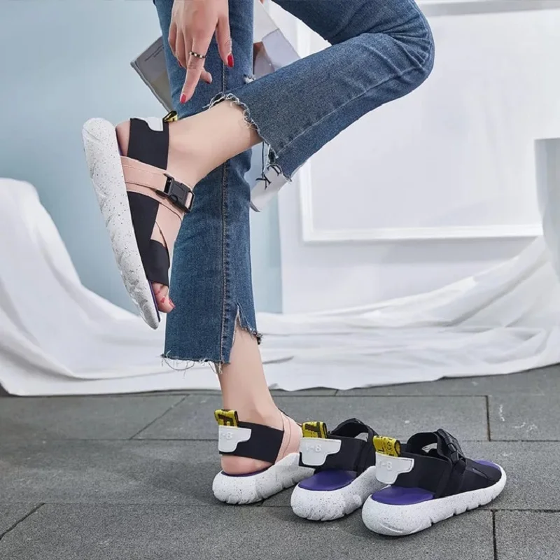 

2018 Summer Flat Sandals Ladies Bohemia Beach Flip Flops Gladiator Women Shoes Sandles platform Zapatos Mujer Sandalias