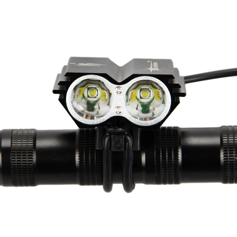 Solar Storm Bicycle Light 7000Lumens 2x XM L U2 Led Cycling Bike front Light Lamp Rechargeable