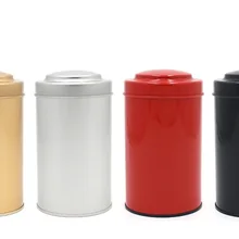 80x145 мм уникальный дизайн Круглый жестяная чайная банка еда конфеты кофе металлическая коробка для хранения герметичные