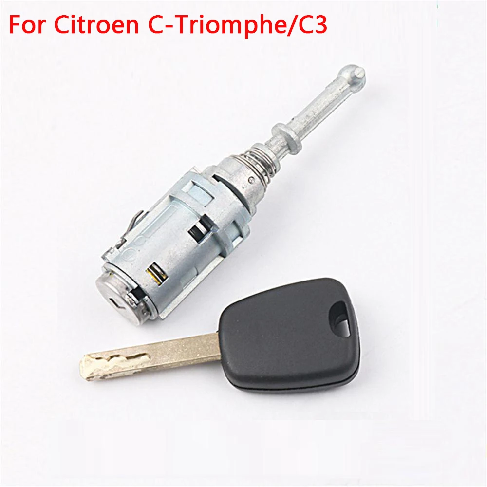 

CHKJ For Locksmith Tool High Quality Car Left Door Lock Cylinder Locks With 1 Key Accessories For Citroen C-Triomphe/C3